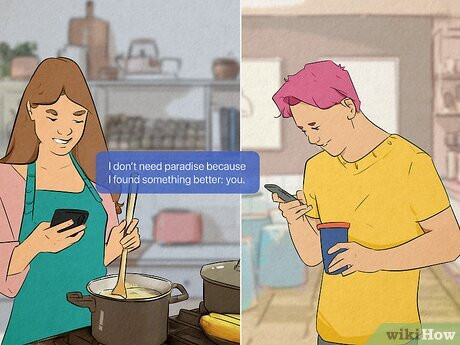 Send a short and sweet love note to brighten his day.