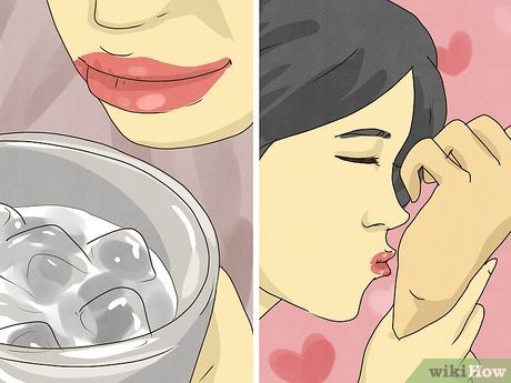 Sip something ice-cold and immediately kiss his inner wrist.