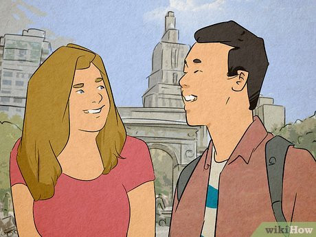 Humor is an attractive trait, and he definitely wants to seem attractive to you.