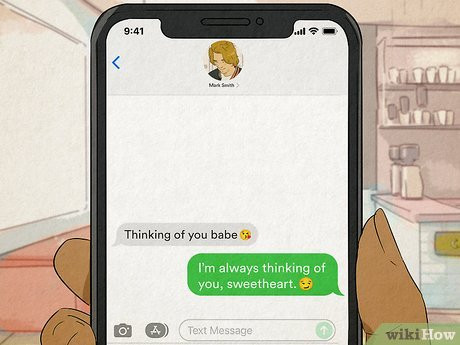 Add a sweet nickname if your partner has been thinking of you.