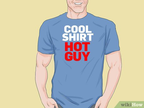 Step 4 Wear a shirt with something funny on it.