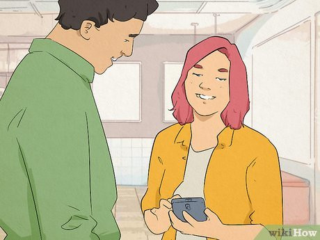 Step 4 Continue the conversation and ask for her contact information.