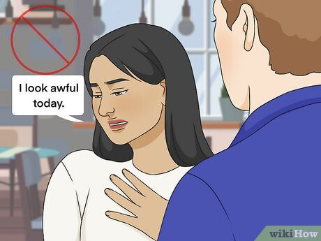 Step 2 Don't fish for compliments.