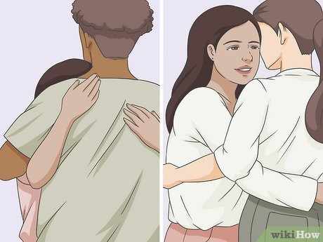 Step 6 Hug your boyfriend differently than you would hug your friend.